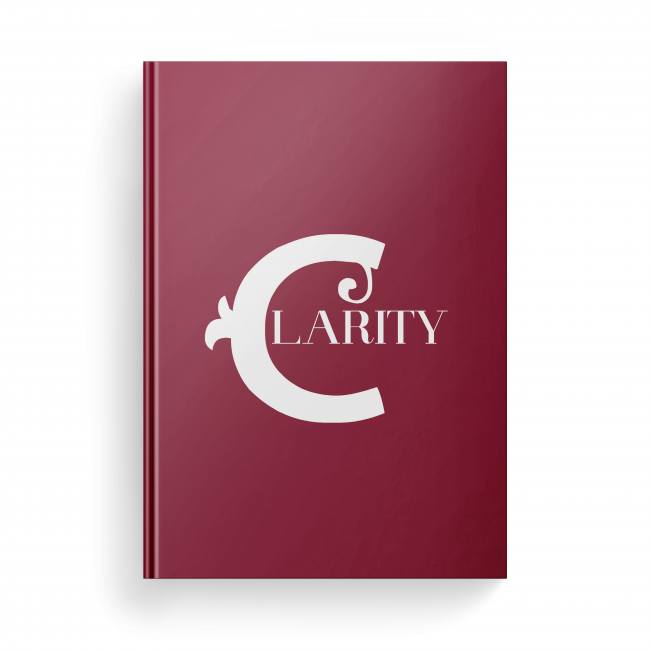 Clarity Blank Inspirational Journal Front